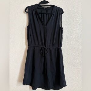 Babaton Black Silk Sleeveless Dress size medium
